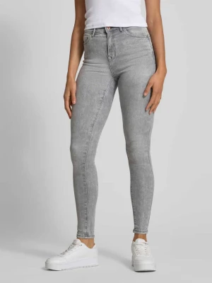 Jeansy o kroju skinny fit z efektem znoszenia model ‘POWER’ Only Średnioszary