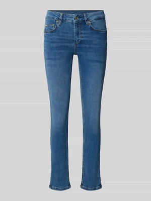 jeansy o kroju skinny fit z elastycznej mieszanki bawełny model 'MONROE' Liu Jo Jeansowy niebieski
