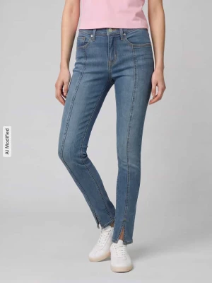 jeansy o kroju skinny fit z mieszanka bawełny model '311 seamed' Levi's Jasnoniebieski