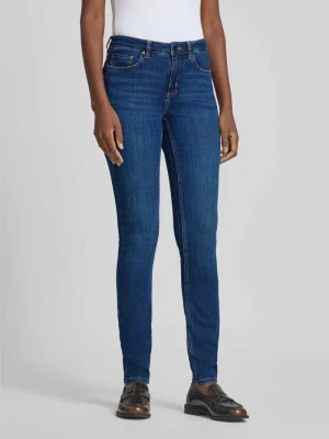 Jeansy o kroju skinny fit z mieszanki bawełny i lyocellu model 'Elma' Opus Jeansowy niebieski