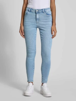 Jeansy o kroju skinny fit z mieszanki bawełny model ‘DANA’ Pieces