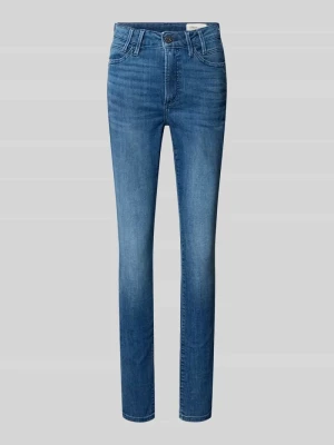 Jeansy o kroju skinny fit z mieszanki bawełny model 'Izabell' s.Oliver Niebieski