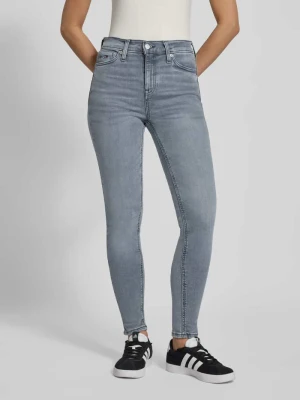Jeansy o kroju skinny fit z mieszanki bawełny Tommy Jeans Ciemnoszary