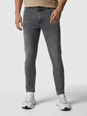 Jeansy o kroju skinny fit z naszywką z logo REVIEW