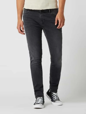 Jeansy o kroju skinny fit z naszywką z logo REVIEW