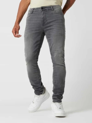 Jeansy o kroju skinny fit z naszywką z logo REVIEW