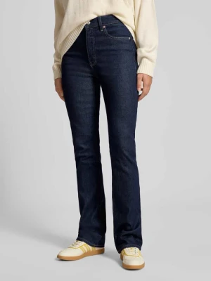 Jeansy o kroju skinny fit z poszerzaną nogawką i detalem z logo Calvin Klein Jeans