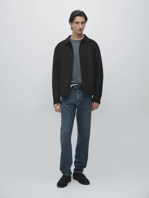 Jeansy O Kroju Slim - Błękit Królewski - - Massimo Dutti - Mężczyzna