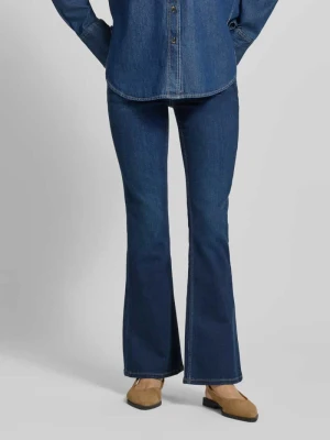 Jeansy o kroju slim fit bootcut z mieszanka bawełny model 'PIMLICO' Pepe Jeans Ciemnoniebieski