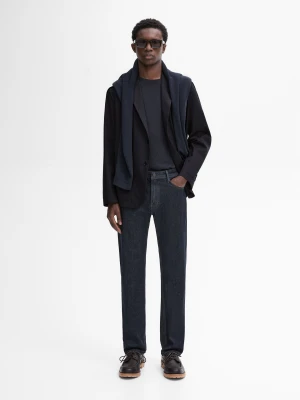 Jeansy O Kroju Slim - Indygo - - Massimo Dutti - Mężczyzna
