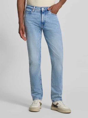 Jeansy o kroju slim fit straight z mieszanka bawełny model 'DENTON' Tommy Hilfiger