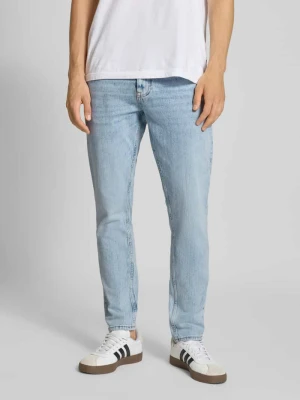 Jeansy o kroju slim fit tapered leg z mieszanki bawełny Tommy Jeans Jeansowy niebieski