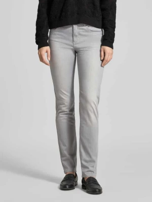 Jeansy o kroju slim fit w 5‑kieszeniowym fasonie model 'CICI' Angels Jasnoszary