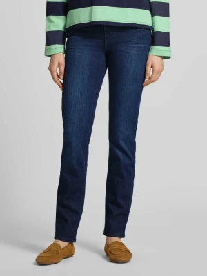 Jeansy o kroju slim fit w fasonie 5 kieszeni model 'CICI' Angels Ciemnoniebieski