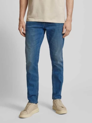 Jeansy o kroju slim fit w jednolitym kolorze model ‘Josh’ Tom Tailor