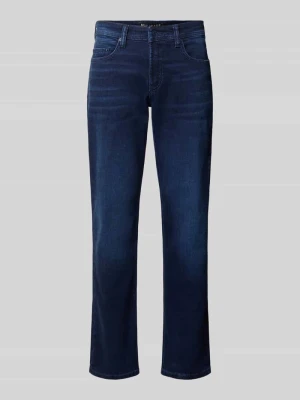 Jeansy o kroju slim fit w odcieniu Dark Wash MAC Ciemnoniebieski