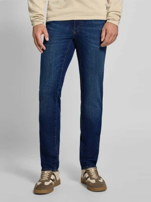 Jeansy o kroju slim fit z 5 kieszeni model 'Chuck' BRAX Ciemnoniebieski
