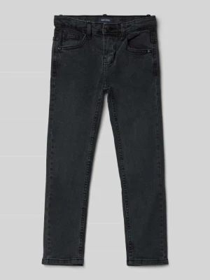 Jeansy o kroju slim fit z 5 kieszeniami BLUE SEVEN Czarny