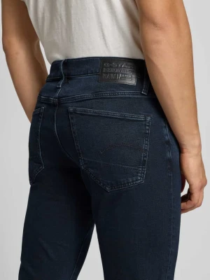 Jeansy o kroju slim fit z 5 kieszeniami G-Star Raw Ciemnoniebieski