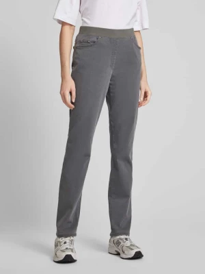 Jeansy o kroju slim fit z 5 kieszeniami i elastycznym pasem — ‘Super Dynamic’ Raphaela By Brax