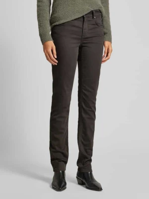 Jeansy o kroju slim fit z 5 kieszeniami model ‘CICI’ Angels Antracytowy