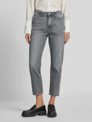 Jeansy o kroju slim fit z 5 kieszeniami QS Grafitowy