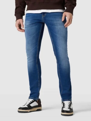 Jeansy o kroju slim fit z detalami z logo model ‘SCANTON’ Tommy Jeans