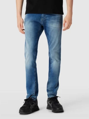 Jeansy o kroju slim fit z detalem z logo model ‘SCANTON’ Tommy Jeans