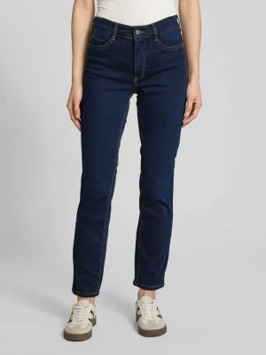 Jeansy o kroju slim fit z dodatkiem streczu model ‘DREAM’ MAC Ciemnoniebieski