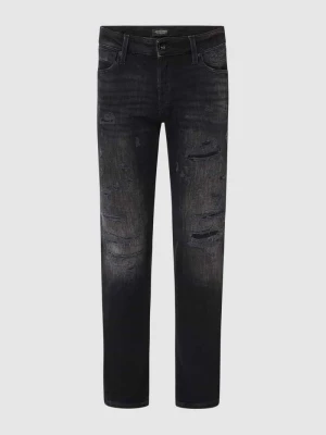 Jeansy o kroju slim fit z dodatkiem streczu model ‘Glenn’ jack & jones