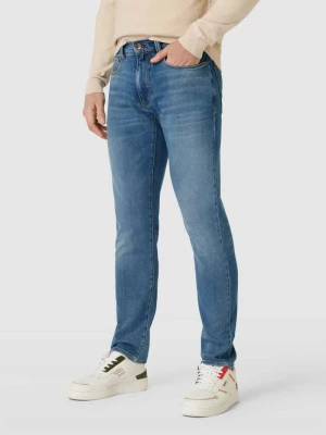 Jeansy o kroju slim fit z dodatkiem streczu model ‘Lyon’ Pierre Cardin