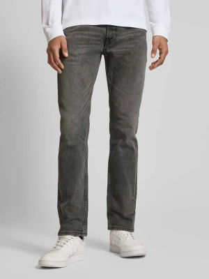 Jeansy o kroju slim fit z efektem znoszenia i detalem z logo Calvin Klein Jeans