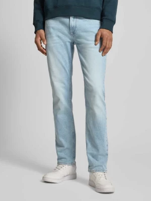 Jeansy o kroju slim fit z efektem znoszenia i detalem z logo Calvin Klein Jeans