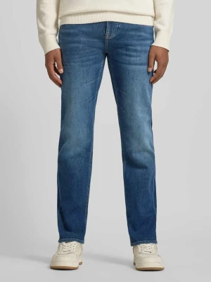 Jeansy o kroju slim fit z efektem znoszenia model ‘ANGELS’ Guess