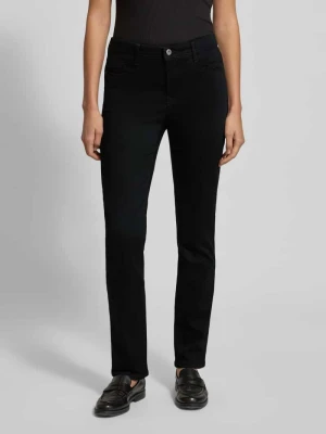 Jeansy o kroju slim fit z efektem znoszenia model ‘MARY THERMO’ BRAX