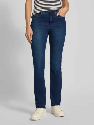 Jeansy o kroju slim fit z efektem znoszenia model ‘MARY THERMO’ BRAX