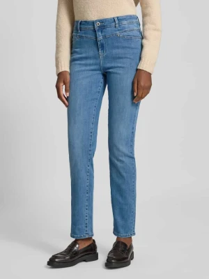 Jeansy o kroju slim fit z kieszeniami z tyłu Christian Berg Jeansowy niebieski