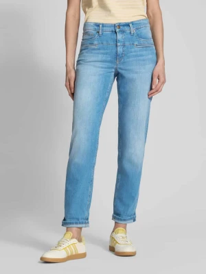 Jeansy o kroju slim fit z lamowanymi kieszeniami model ‘PEARLIE’ CAMBIO