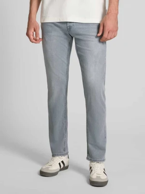 Jeansy o kroju slim fit z listwą guzikową model ‘Glenn’ jack & jones