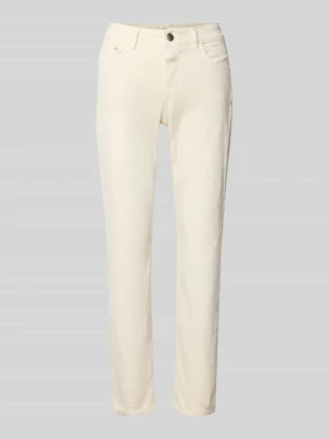 jeansy o kroju slim fit z mieszanka bawełny model 'Baker' Closed Złamany biały