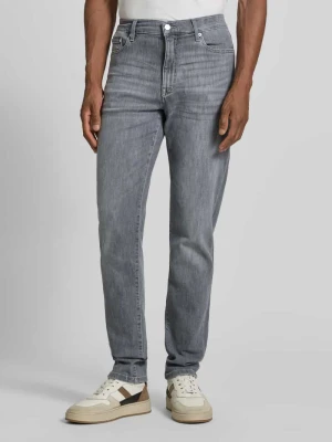 Jeansy o kroju slim fit z mieszanka bawełny model 'BLEECKER' Tommy Hilfiger Jasnoszary