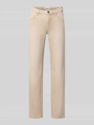 jeansy o kroju slim fit z mieszanka bawełny model 'Chuck' BRAX Gliniany