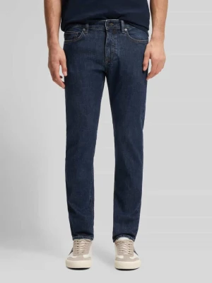 Jeansy o kroju slim fit z Mieszanka bawełny Model 'DELAWARE BO' Boss Niebieski