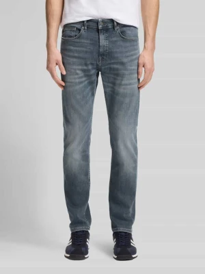 Jeansy o kroju slim fit z Mieszanka bawełny Model 'DELAWARE BO' Boss Średnioszary