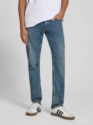 jeansy o kroju slim fit z mieszanka bawełny model 'Grover' Replay Jeansowy niebieski