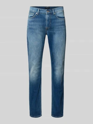 Jeansy o kroju slim fit z mieszanka bawełny model 'Hatch' Pepe Jeans Jeansowy niebieski