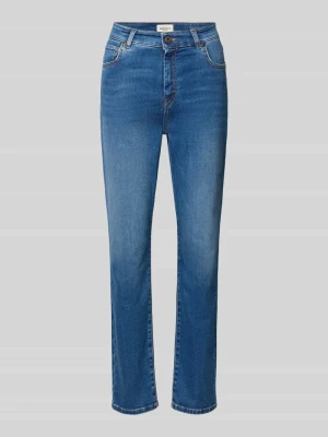 Jeansy o kroju slim fit z mieszanka bawełny model 'LANA' Weekend Max Mara Jeansowy niebieski