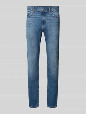 jeansy o kroju slim fit z mieszanka bawełny model 'Zane' Hugo Jeansowy niebieski