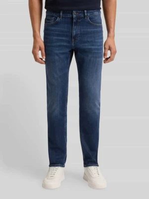 Jeansy o kroju slim fit z mieszanki bawełny Boss Orange