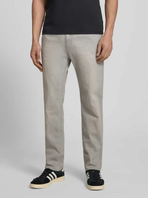 Jeansy o kroju slim fit z mieszanki bawełny model 'ASH' Hugo Blue